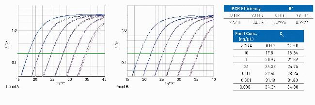 Benchtop stability of TaqMan® Fast Advanced Master Mix